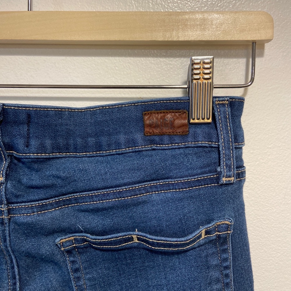 Paige Hoxton Ankle Duvall Skinny Medium Wash Denim Blue Jeans Women’s 27x27.5